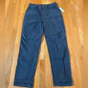 New $118 Anthropologie Pilcro Black Wanderer Pants Straight Leg Sz 28 Womens